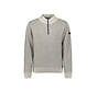 Pullover Half Zipper 2 Coloured Melange Stone (29230904SN - 014)