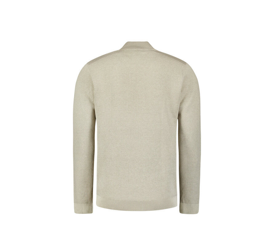 Pullover Half Zip Plated Structure Knit Kit (29230813SN - 013)