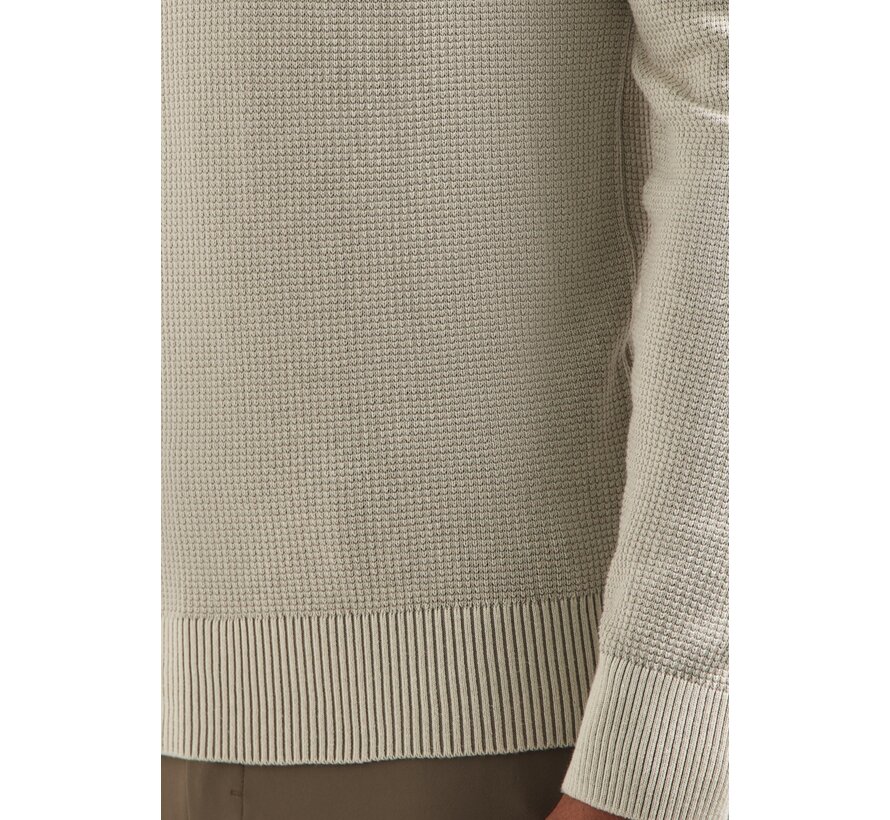 Pullover Half Zip Plated Structure Knit Kit (29230813SN - 013)