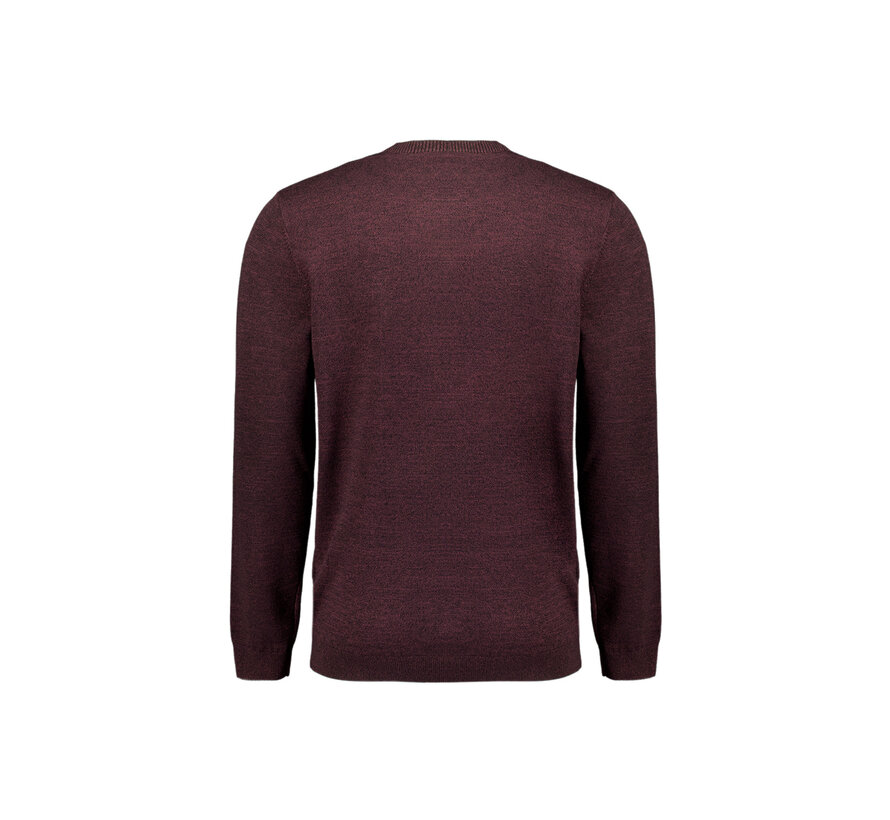 Pullover Crewneck 2 Coloured Melange Dark Wine (29210880SN - 164)