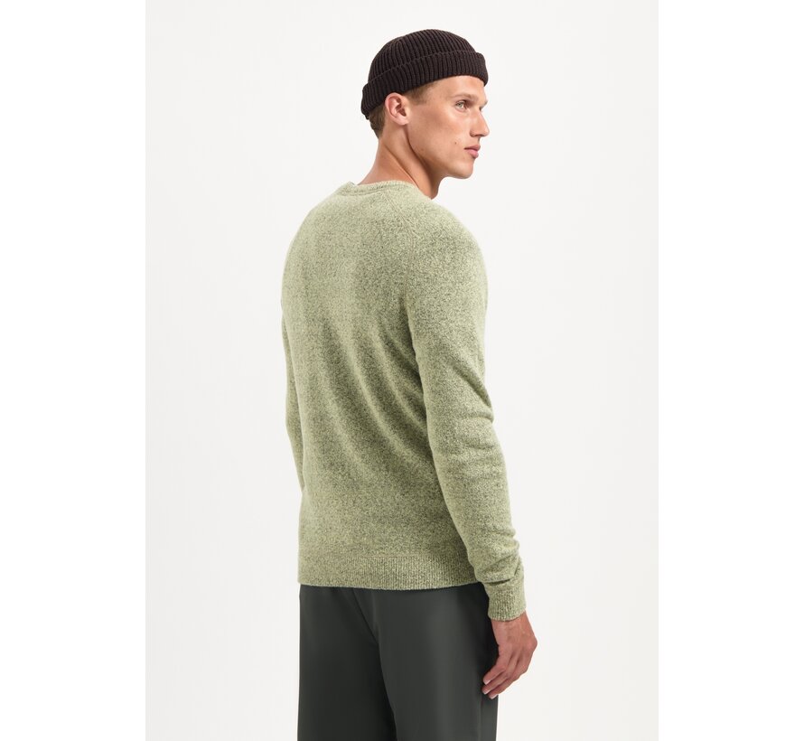 Pullover Crewneck Soft Wool Blend Light Moss (29210822 - 197)
