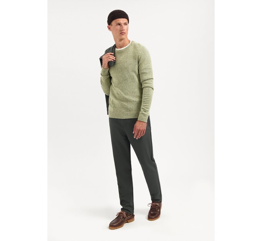 Pullover Crewneck Soft Wool Blend Light Moss (29210822 - 197)