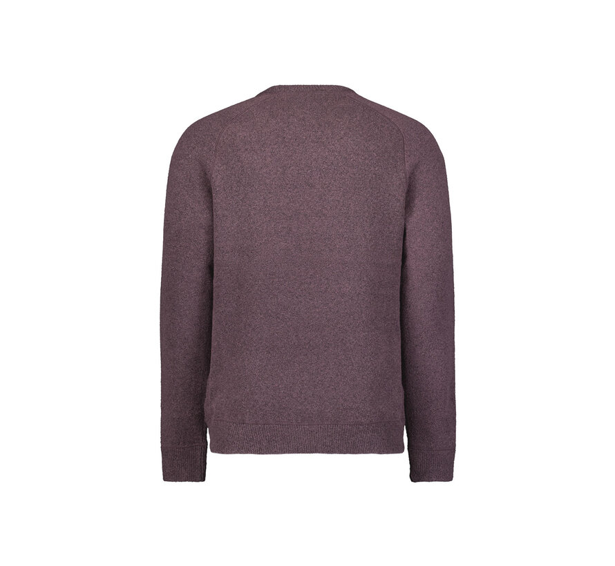 Pullover Crewneck Soft Wool Blend Dark Wine (29210822 - 164)