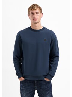 No Excess Sweater Crewneck Brushed inside Night (29130857 - 078)