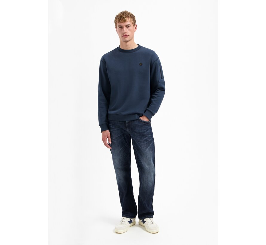 Sweater Crewneck Brushed inside Night (29130857 - 078)