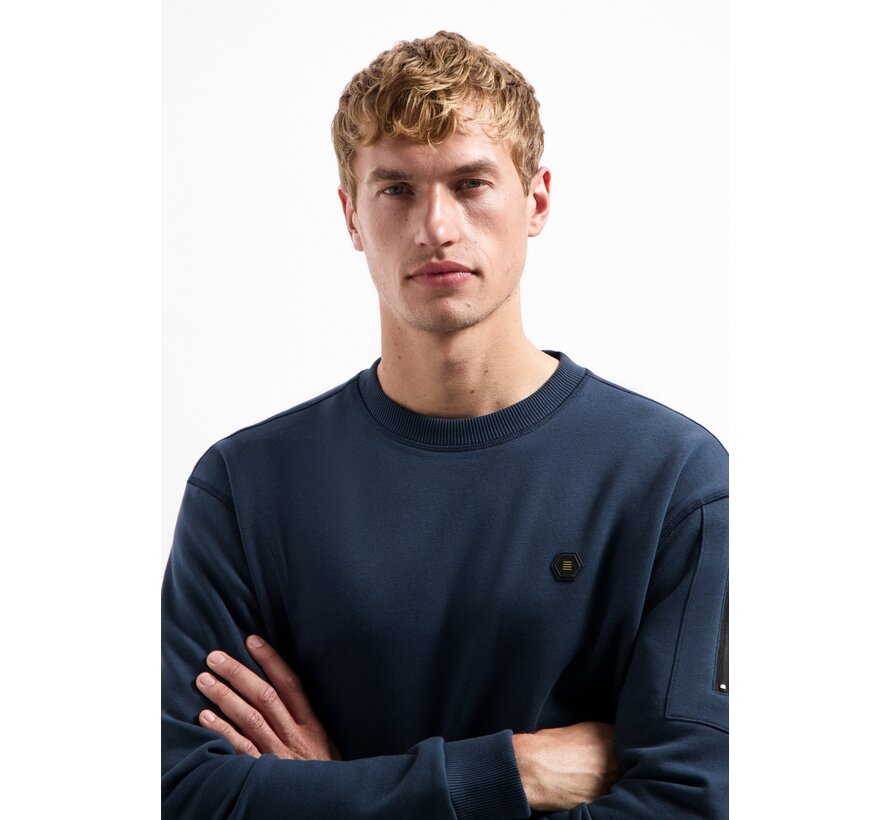 Sweater Crewneck Brushed inside Night (29130857 - 078)