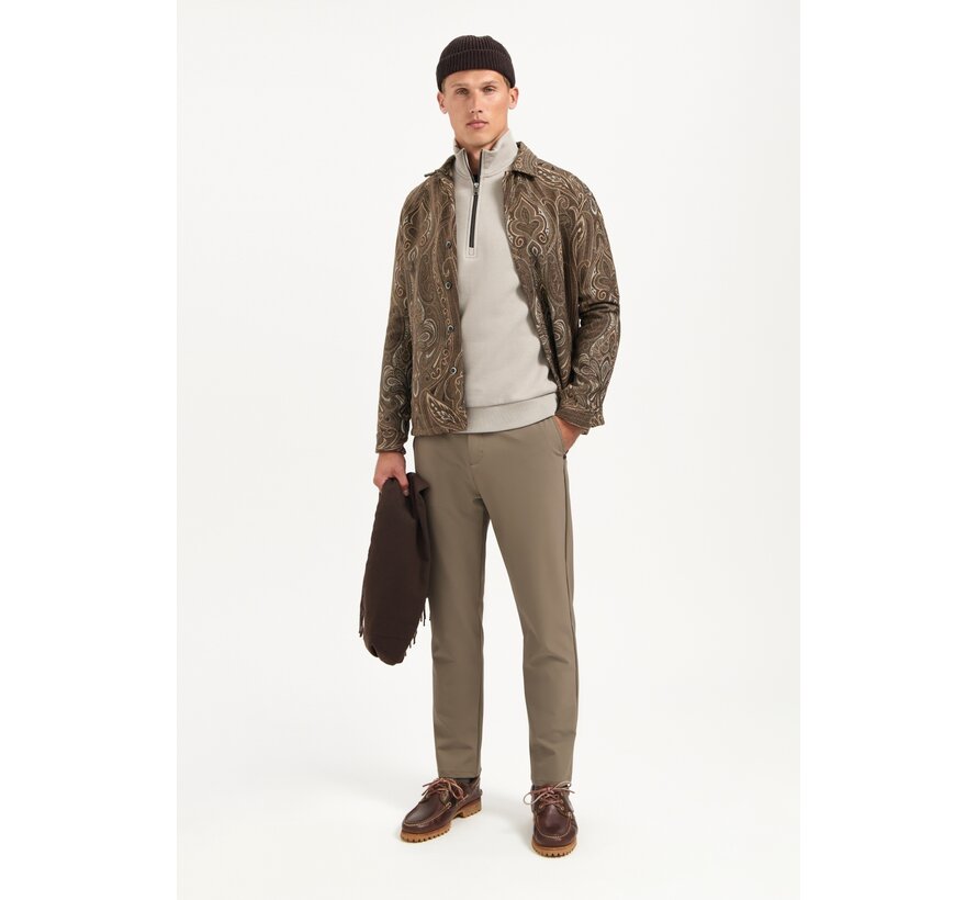 Sweater Half Zip Brushed Clay (29130851 - 018)