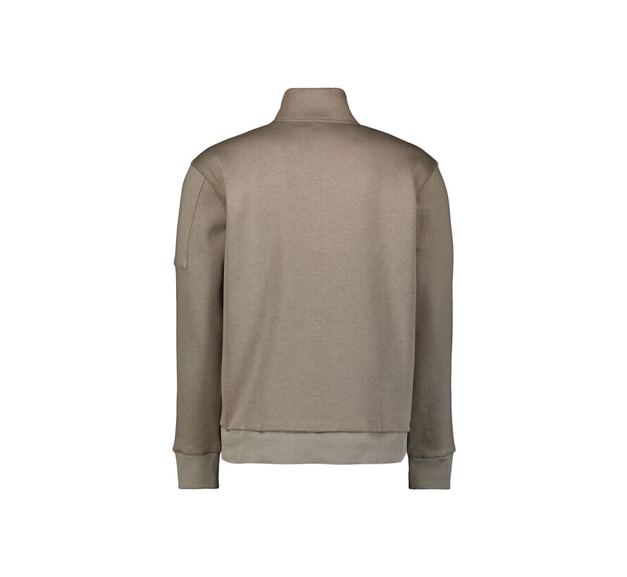 Sweater Half Zip Brushed Clay (29130851 - 018)