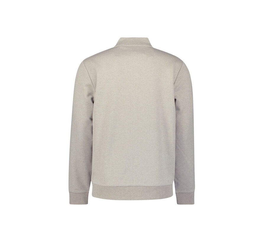 Sweater Full zip College Collar Twill Relief Sand (29100916 - 015)