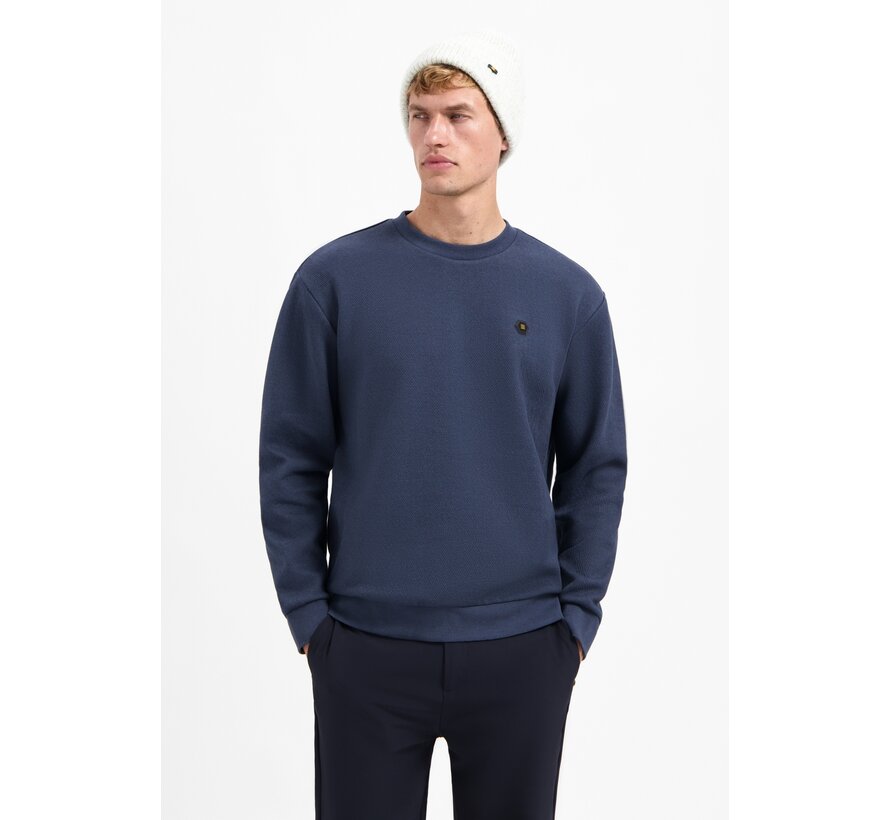 Sweater Crewneck Relief Melange Night (29100905 - 078)