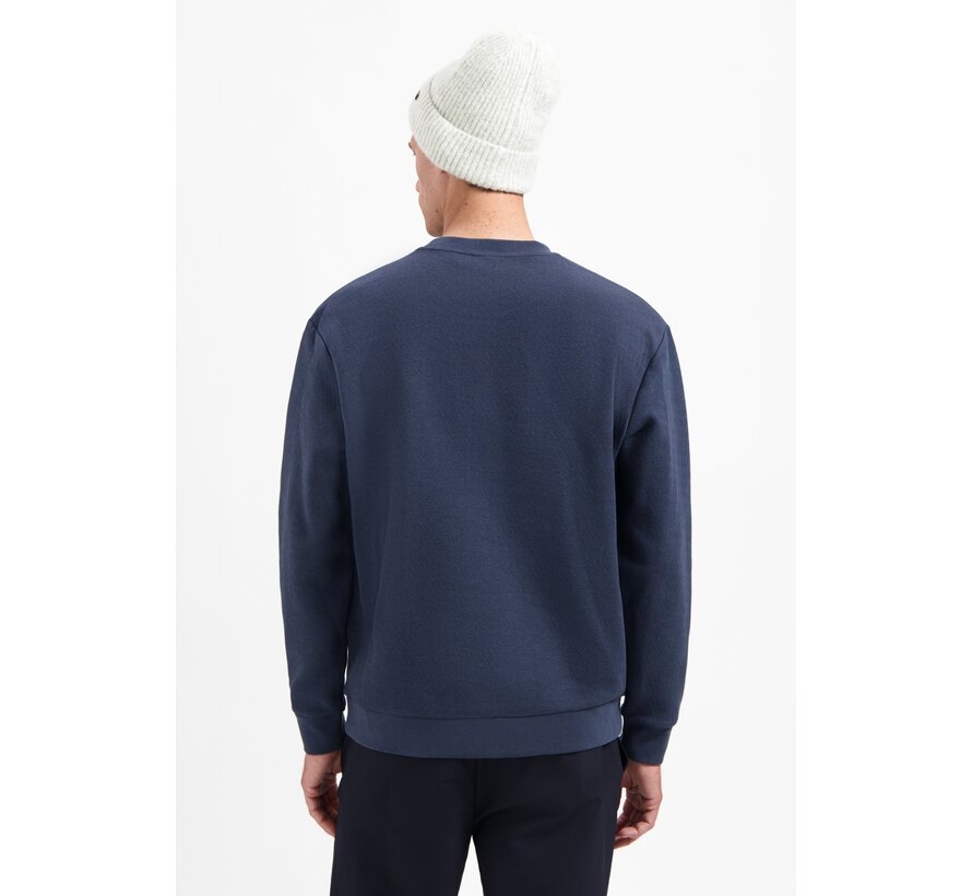 Sweater Crewneck Relief Melange Night (29100905 - 078)