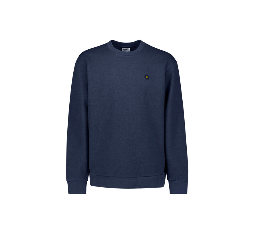 Sweater Crewneck Relief Melange Night (29100905 - 078)