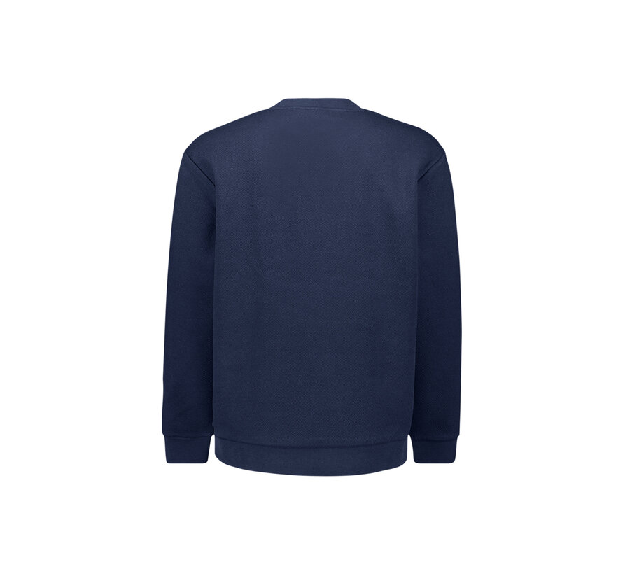 Sweater Crewneck Relief Melange Night (29100905 - 078)