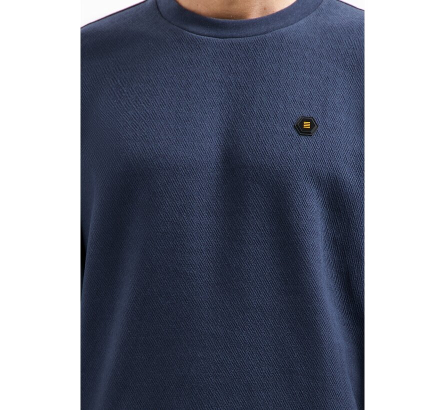 Sweater Crewneck Relief Melange Night (29100905 - 078)