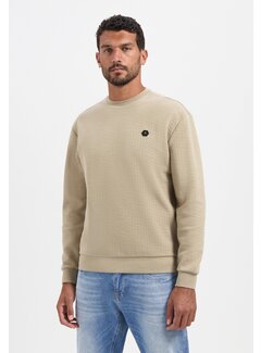 No Excess Sweater Crewneck Relief Melange Sand (29100905 - 015)