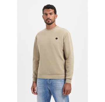 No Excess Sweater Crewneck Relief Melange Sand (29100905 - 015)