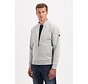 Sweater Full Zip Stand Up-Collar Relief Grey Melange (29100815 - 102)