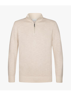 Profuomo PULLOVER HALF ZIP OFF WHITE (PPWJ30042C)