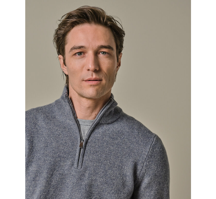 PULLOVER HALF ZIP BLUE (PPWJ30029E)