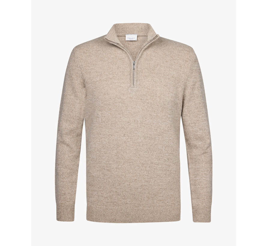 PULLOVER HALF ZIP SAND (PPWJ30029D)