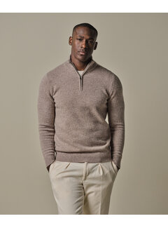 Profuomo PULLOVER HALF ZIP SAND (PPWJ30029D)