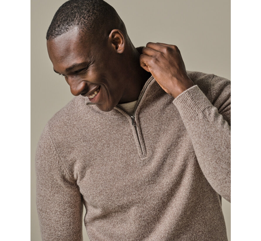 PULLOVER HALF ZIP SAND (PPWJ30029D)