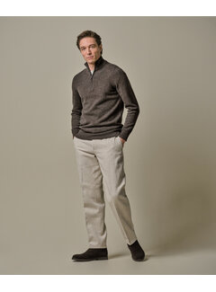 Profuomo PULLOVER HALF ZIP BROWN (PPWJ30029B)
