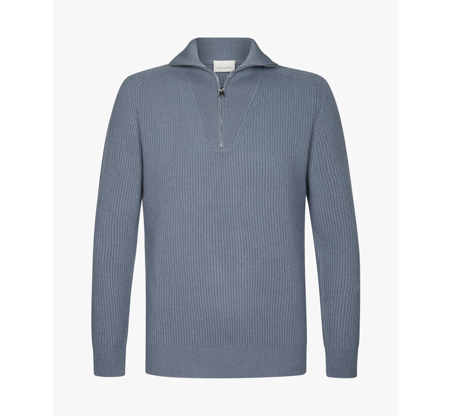 PULLOVER HALF ZIP BLUE (PPWJ30025E)