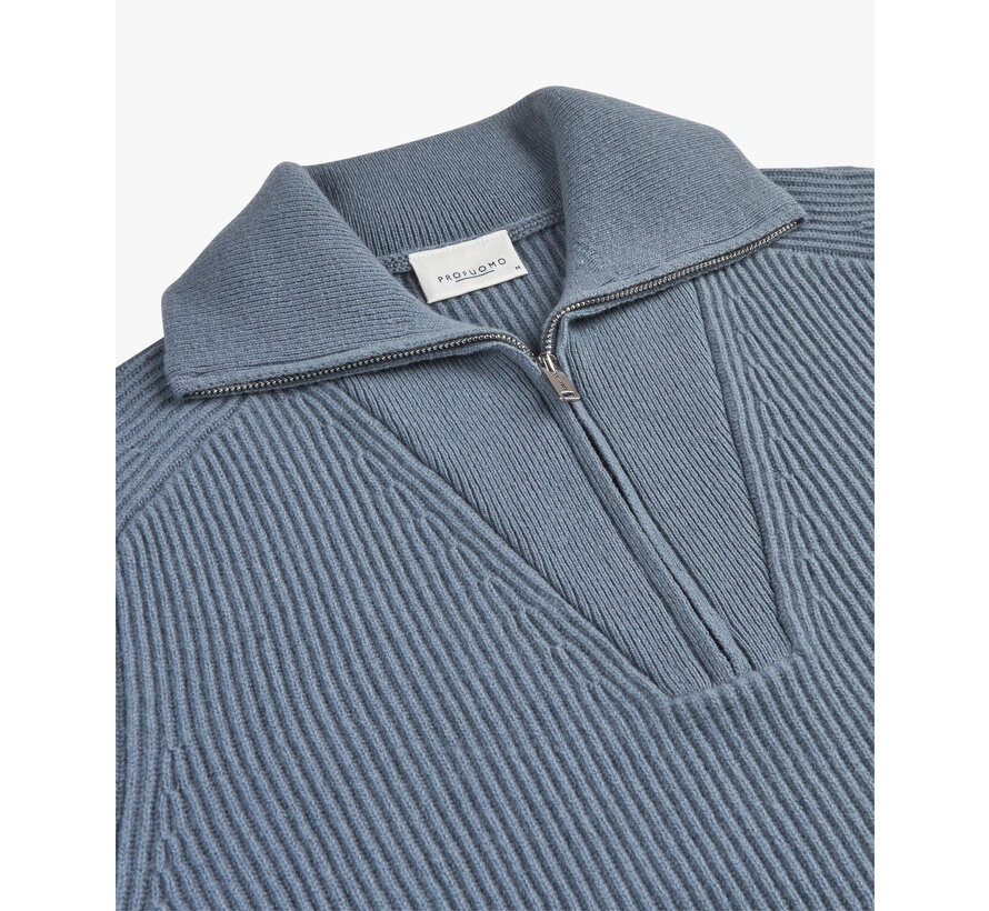 PULLOVER HALF ZIP BLUE (PPWJ30025E)