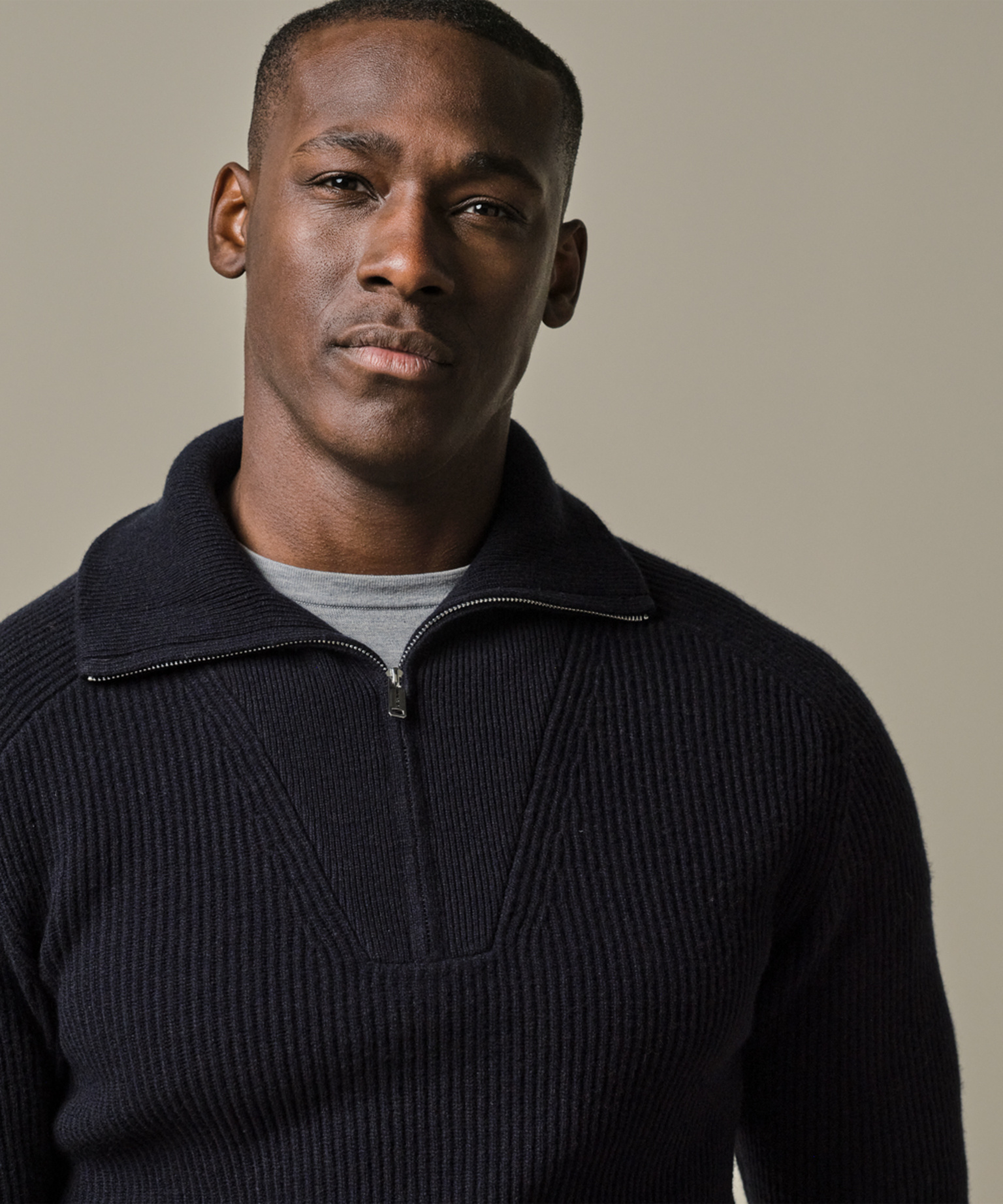 Profuomo PULLOVER HALF ZIP NAVY  XL Profuomo