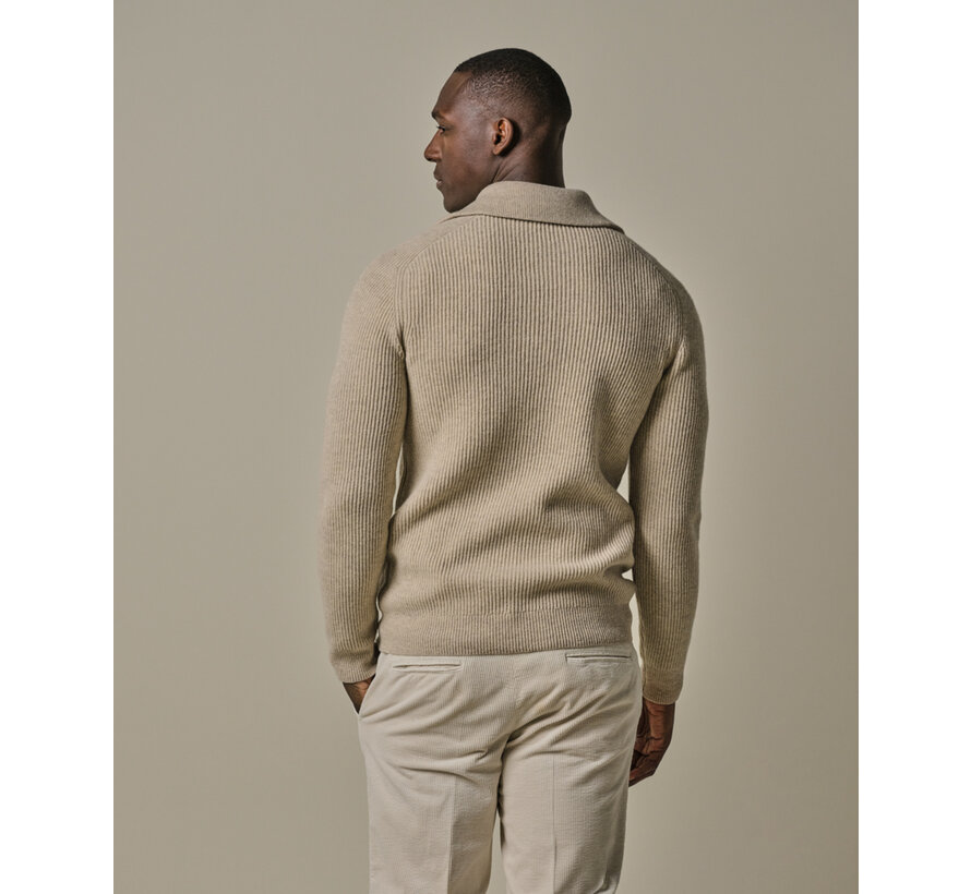 PULLOVER HALF ZIP L SAND (PPWJ30025B)