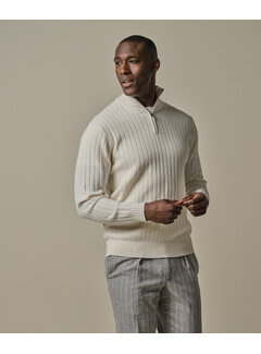 Profuomo PULLOVER HALF ZIP OFF WHITE (PPWJ30019D)