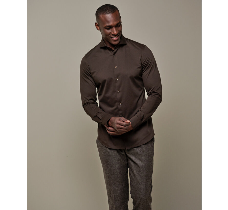 SHIRT X-CUTAWAY SF BRWN (PPWH30026E)