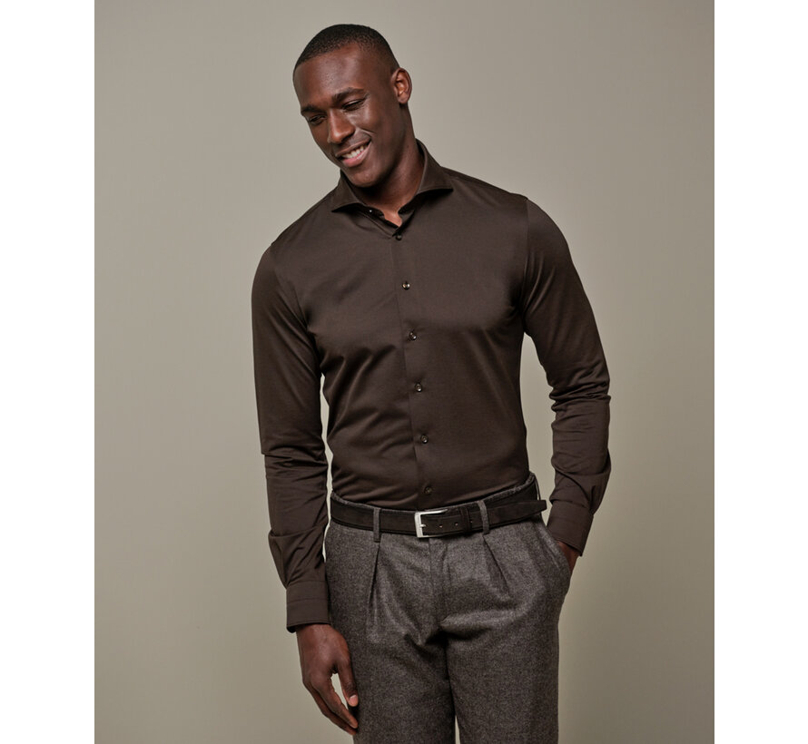 SHIRT X-CUTAWAY SF BRWN (PPWH30026E)