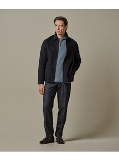 Profuomo OVERSHIRT WOOL ZIPPER NAVY (PPWF30013B)