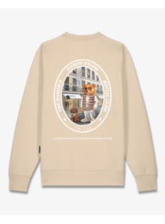 Baron Filou Pullover Oval Backprint Filou CL. Sand Brown