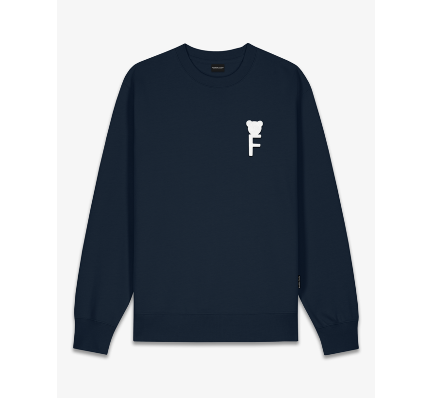 Pullover Chenille F Navy Blue