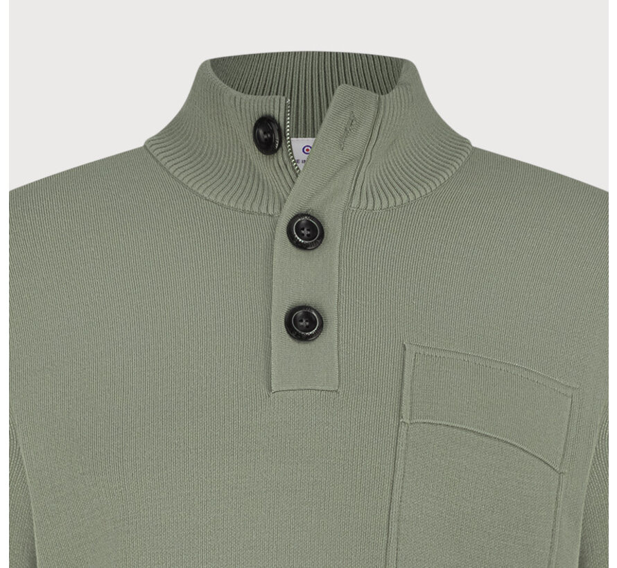 Half Zip Trui Khaki (KBIW25-M11)