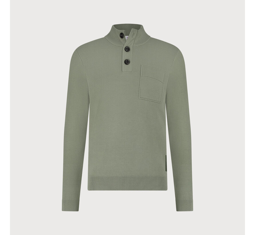 Half Zip Trui Khaki (KBIW25-M11)