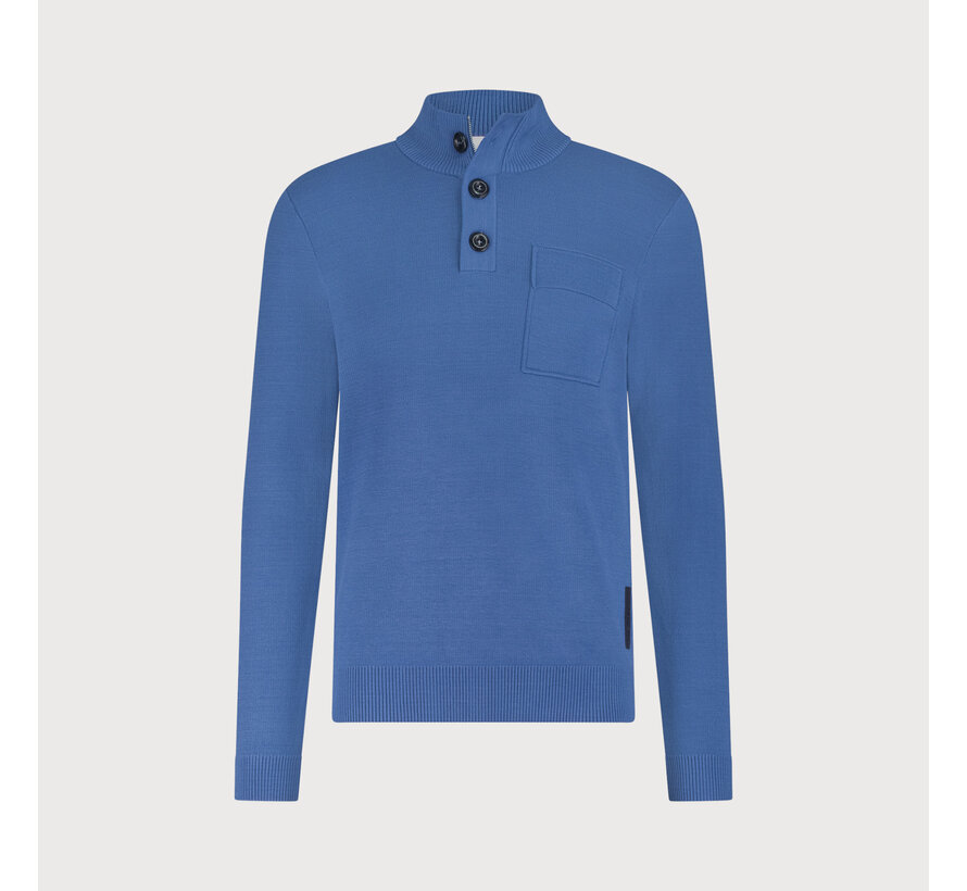 Half Zip Trui Kobalt (KBIW25-M11)