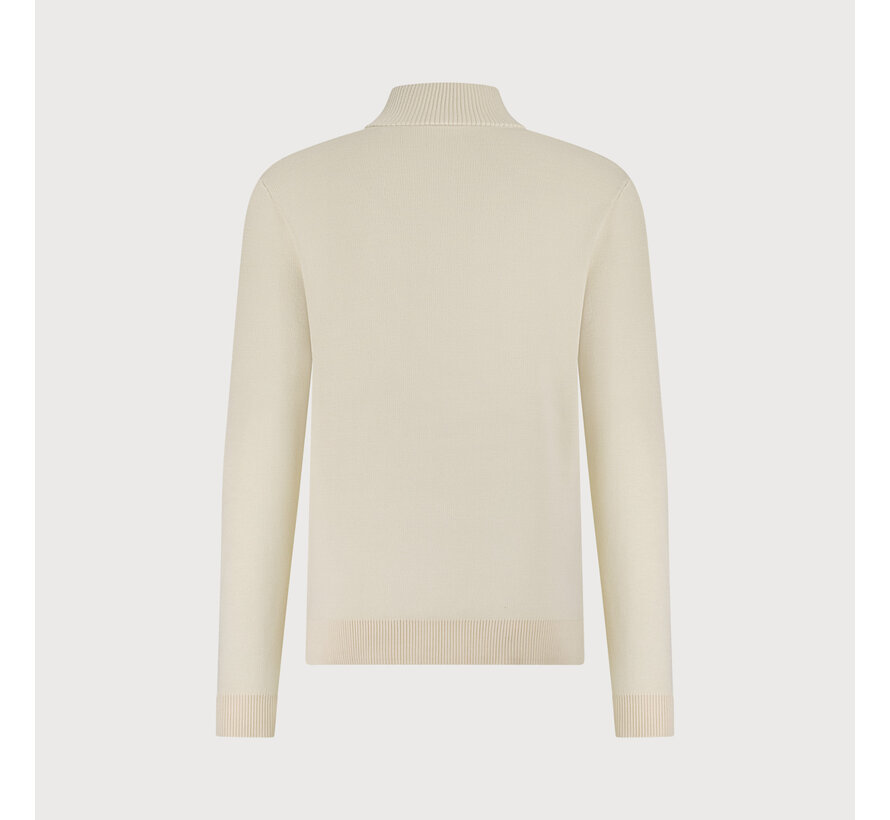 Half Zip Trui Off White (KBIW25-M11)