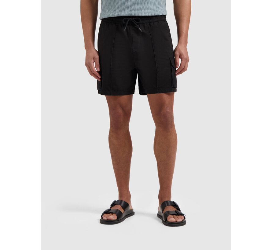 Regular Fit Cargo Shorts Black (25110599 - 02)