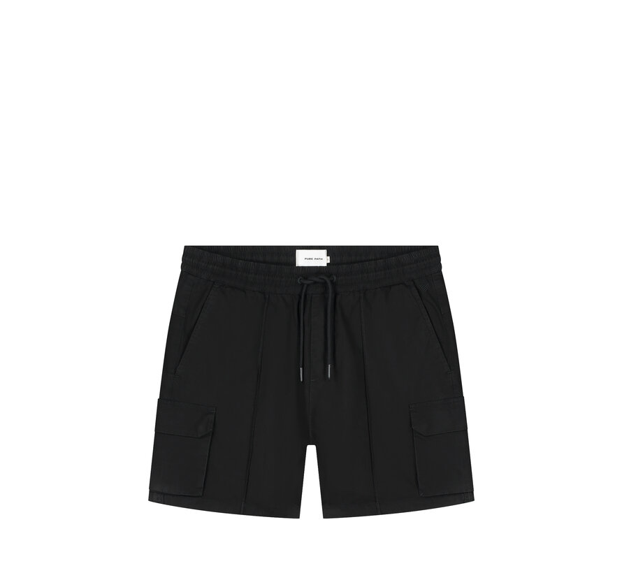 Regular Fit Cargo Shorts Black (25110599 - 02)