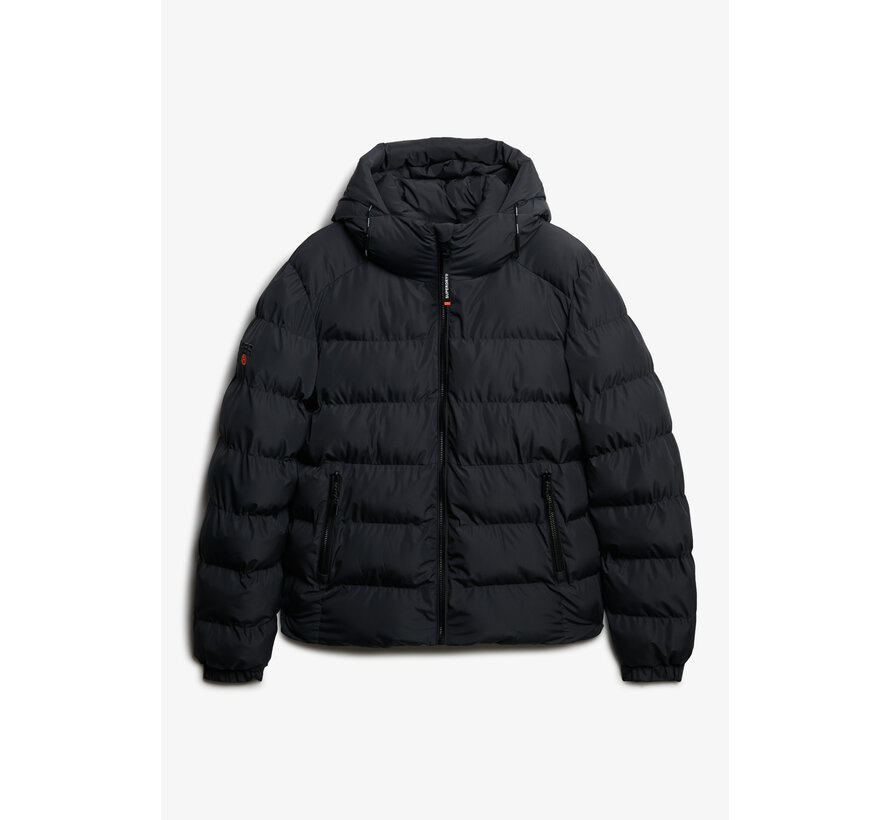 HOODED SPORTS PUFFER JACKET Ebony/Ebony (M5011905A - H1P)