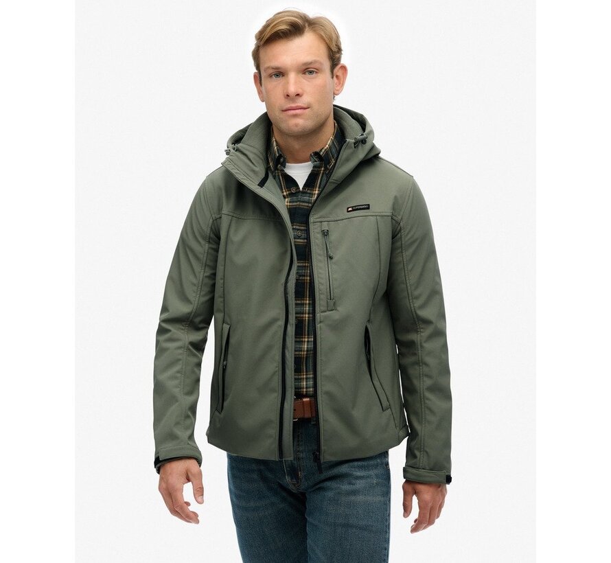 HOODED SOFT SHELL TREKKER JKT Shell Grey Olive (M5012103A - H1J)