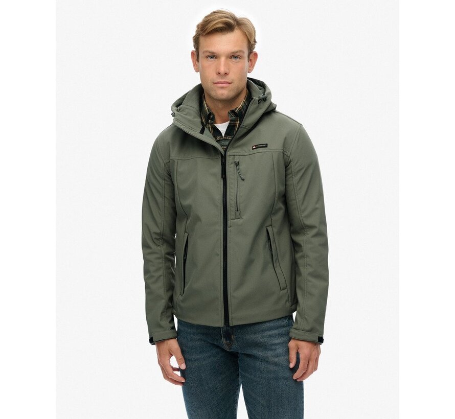 HOODED SOFT SHELL TREKKER JKT Shell Grey Olive (M5012103A - H1J)