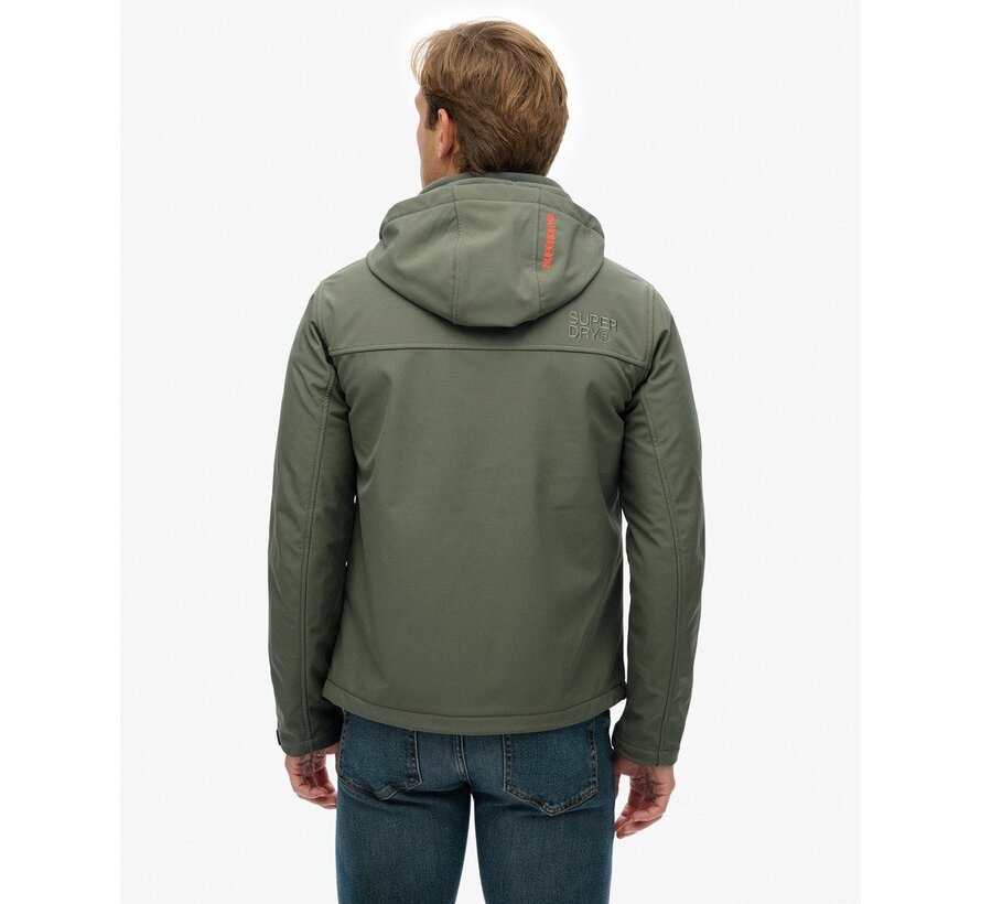 HOODED SOFT SHELL TREKKER JKT Shell Grey Olive (M5012103A - H1J)