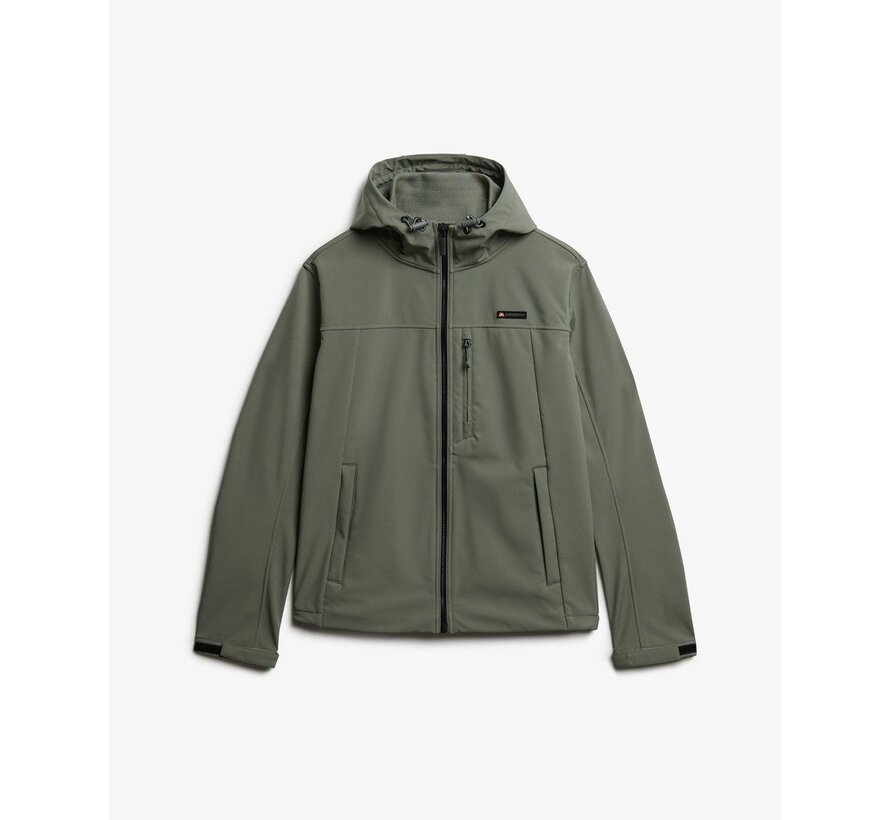 HOODED SOFT SHELL TREKKER JKT Shell Grey Olive (M5012103A - H1J)