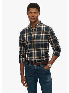 Superdry L/S COTTON LUMBERJACK SHIRT Bryce Check Navy (M4011047A - B6A)
