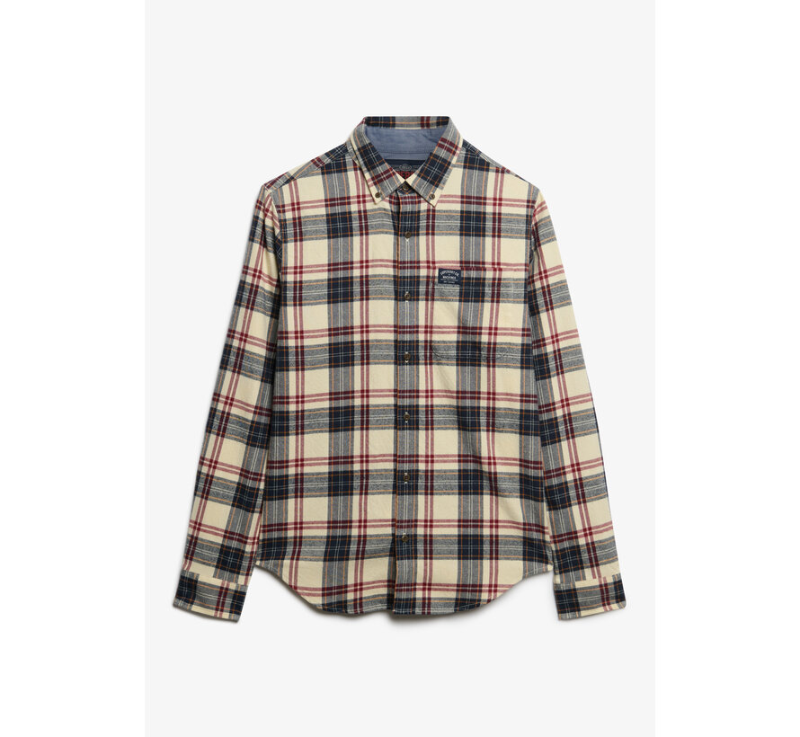 L/S COTTON LUMBERJACK SHIRT Peyton Check White (M4011047A - G7R)